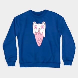 Ice Cream Kitty Cone Crewneck Sweatshirt